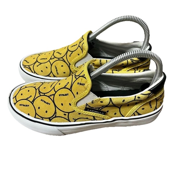 Airwalk Shoes Womens 6.5 Y2K Skater Smiley Punk Retro Grunge Sneakers Yellow - Picture 5 of 11